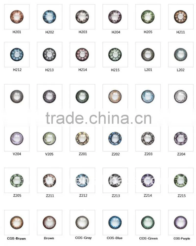 Halloween Party Cosplay Various Sparkle Color Contact Crazy Lens