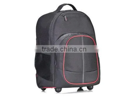 600D oxford 16" compact high quality rolling soft backpack