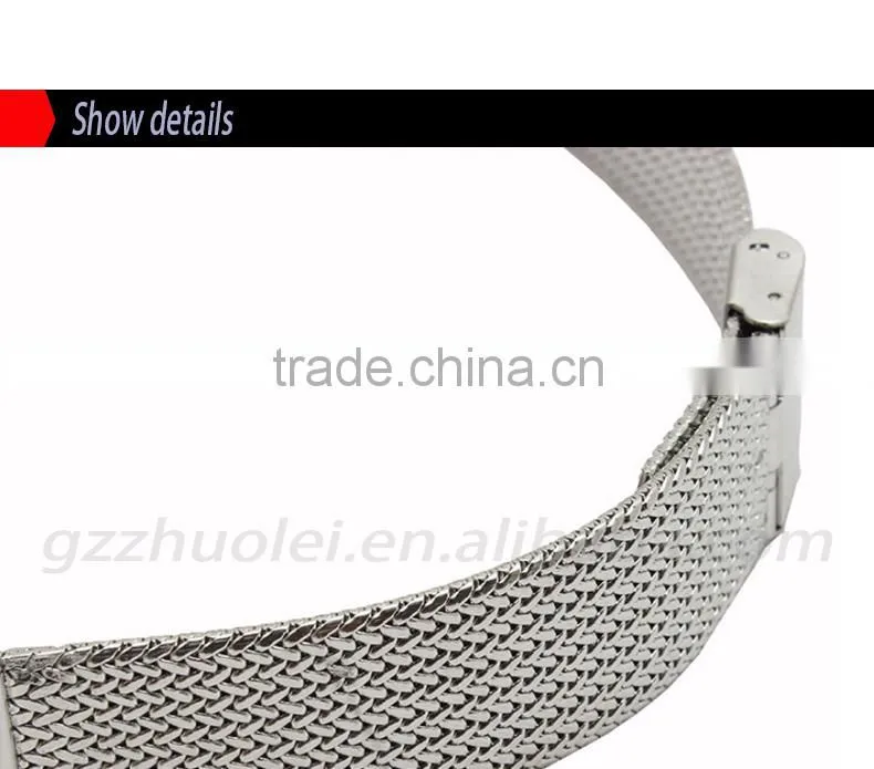 Milanese Classic Buckle Stainless Steel Watchband 16mm 18mm 20mm 22mm 24mm