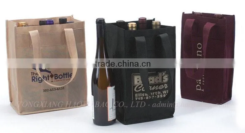 China products for non woven fabric wine bottle bag handle
