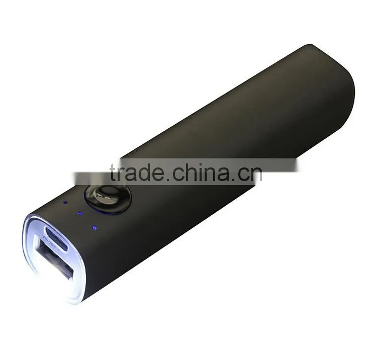 2015 new design 18650 battery cell portable power bank with led light