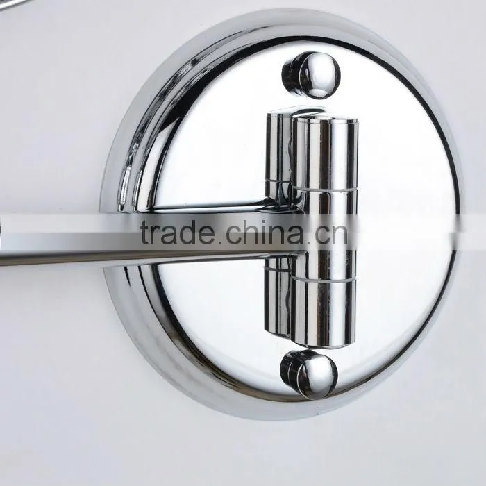 Top quality chromed 360 rotating wall mounted Cosmetic Mirror Bathroom Makeup Mirror Double Faced Bath Mirrors