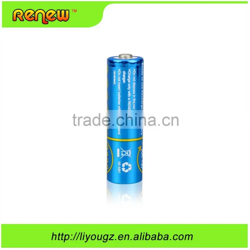 HOT!!! RENEW brand ready to use AA 2800mAh rechargeable batteries for toys . remote. camera