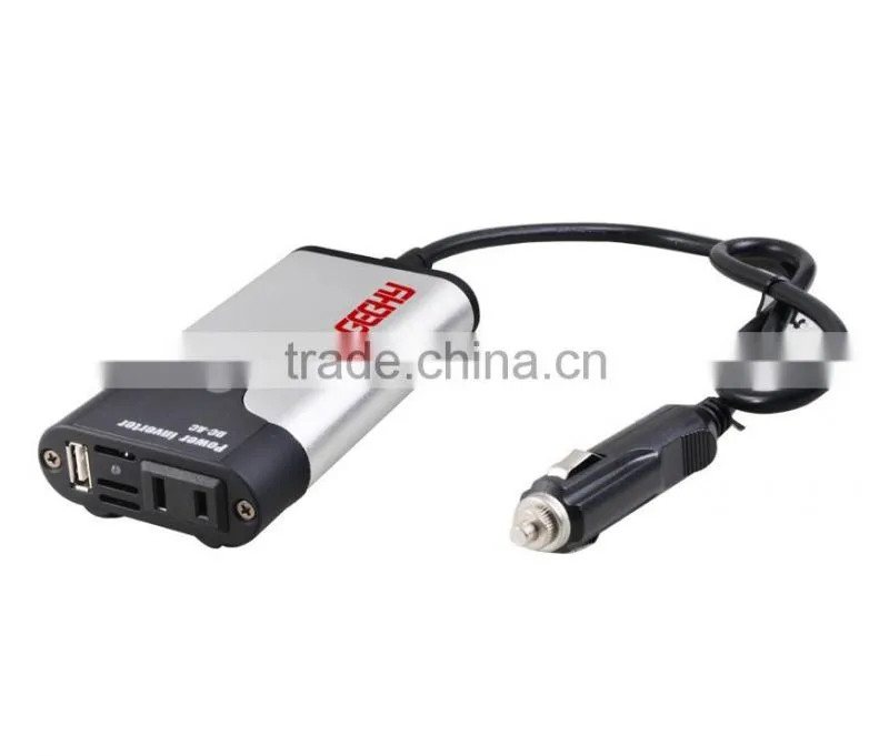 HYM-120w MINI low price dc12v/24v to ac 115v/230v modified sine wave car power inverter with USB port