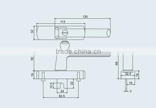Door locks and handles AT80