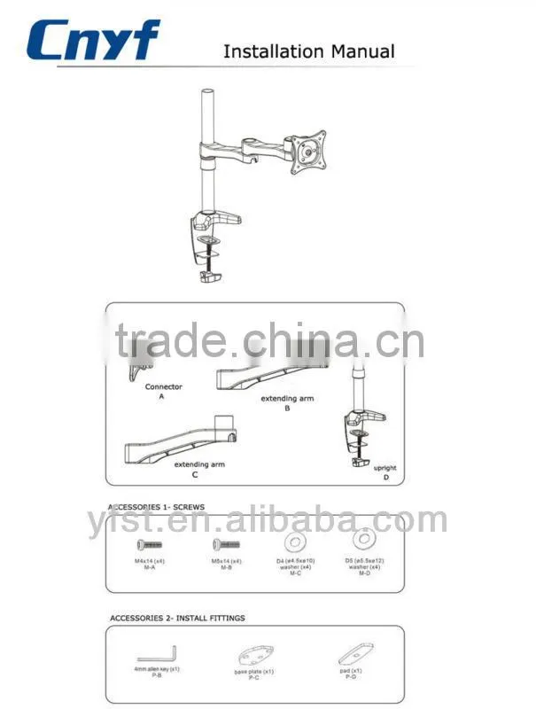 computer desktop mounting brackets