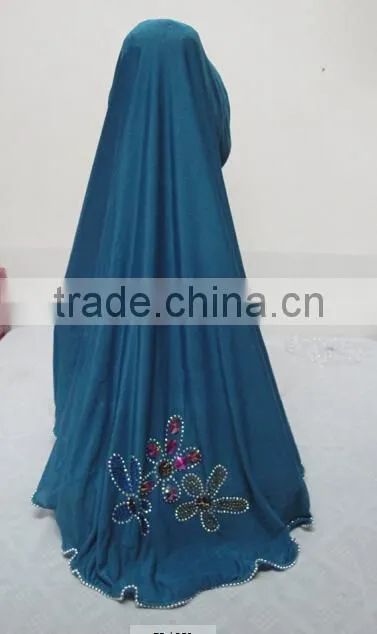 H251 latest muslim hijab with rhinestone and crystals