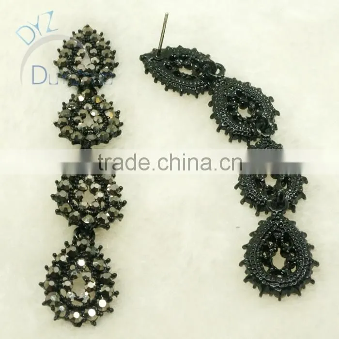 fashion jewelry set for women with clear stone/gold plate jewelry to buy