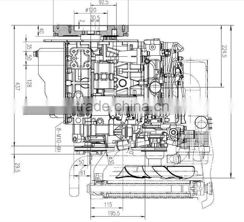 Small marine inboard diesel engines(3M78)