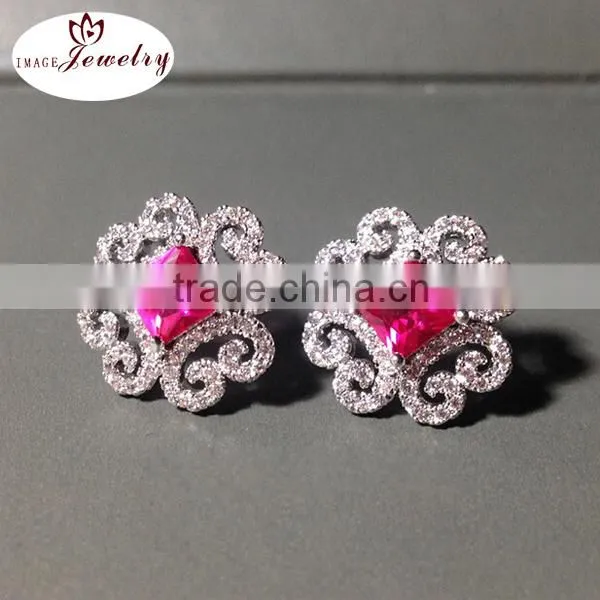 Stud Earrings Earrings Type and Silver Jewelry Main Material gemstone Earring