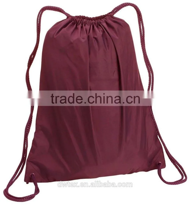 Liberty Bags Large Nylon Drawstring Backpack Shopping Gym Bag Portable