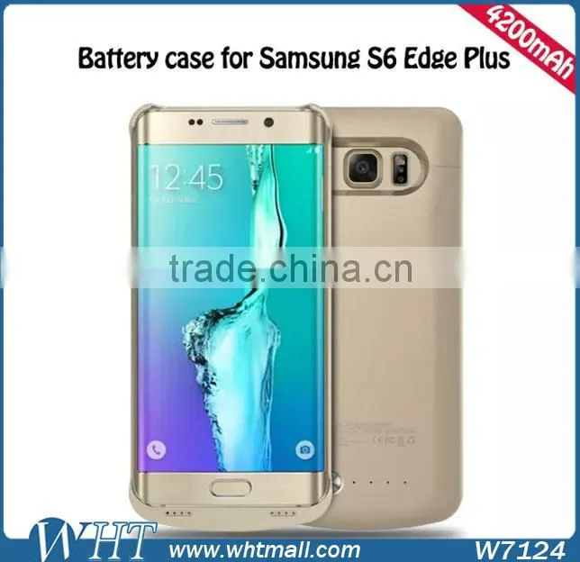 2016 New Products 4200mAh Rechargeable Battery Case for Samsung Galaxy S6 Edge Plus