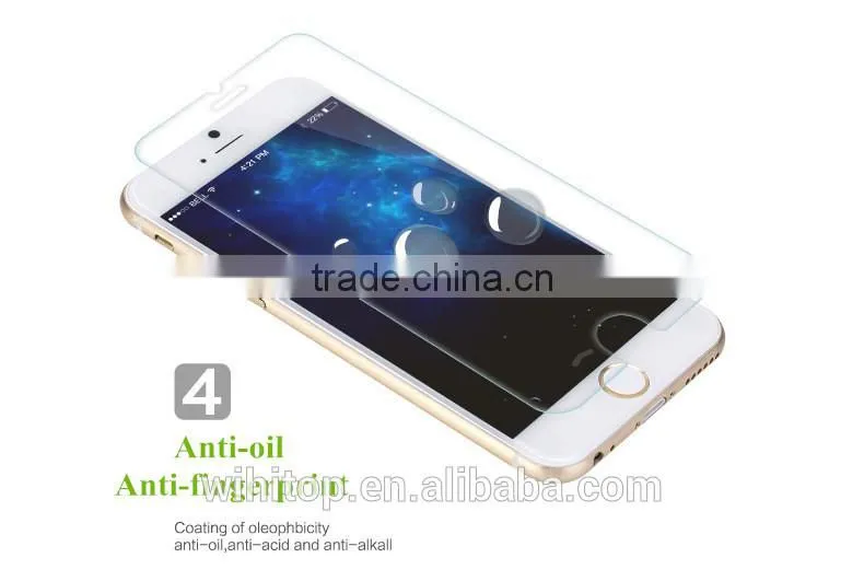 Factory Price 0.26MM 9H Round Edge for iPhone 6 Mobile Phone Tempered Glass Screen Protector