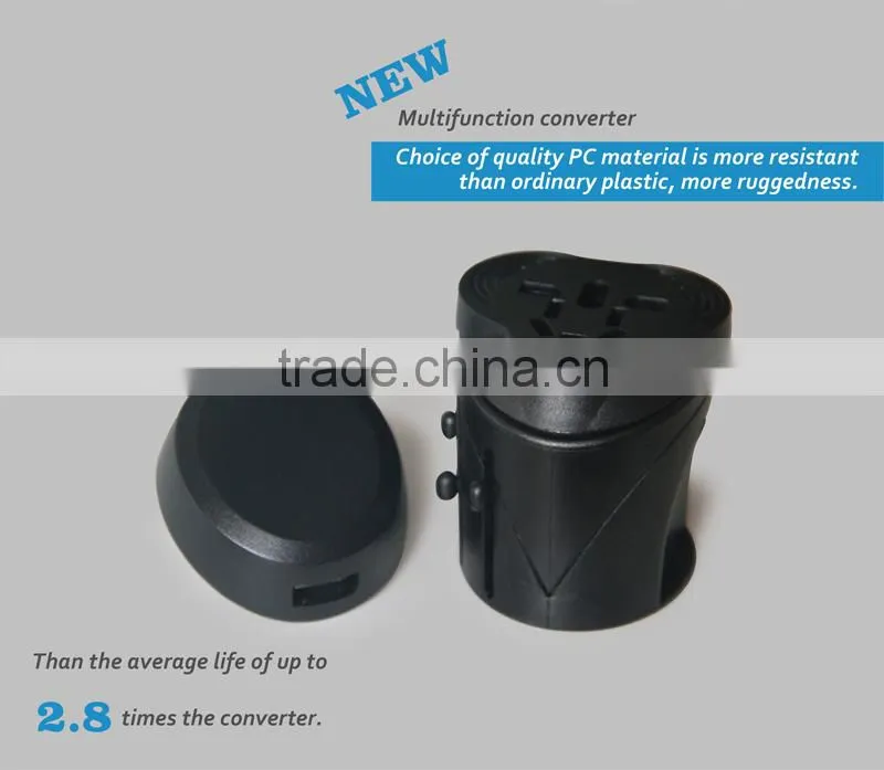 Most Accepted cheapest small gift items promotion travel adaptor plug approved