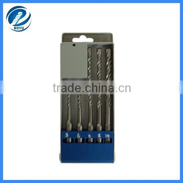 Plus shank SDS hammer drill bits sand blasted