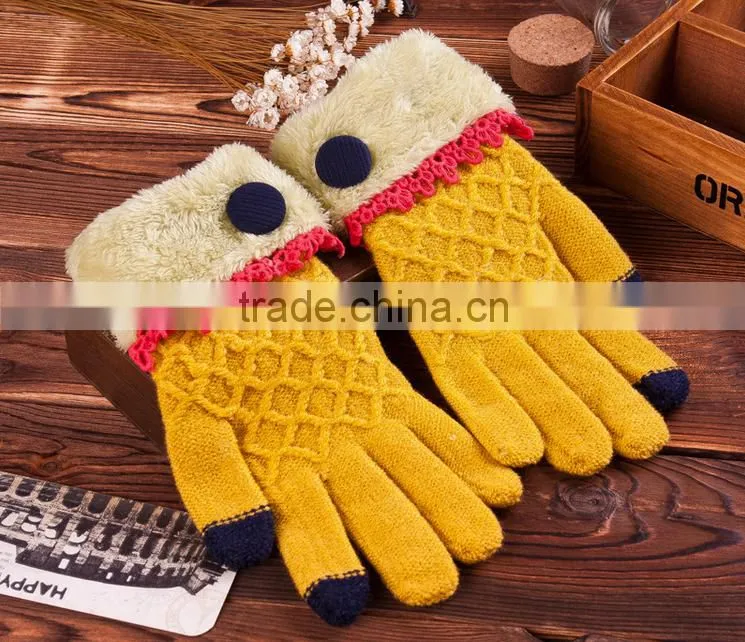 Best Seller Colourful Design Touch Screen Gloves For Christmas