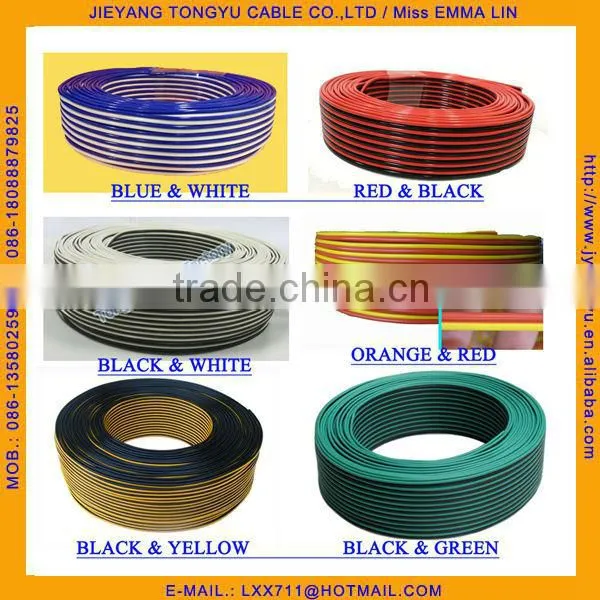 high quality red and yellow speaker cable 2X1.5MM speaker cable wire