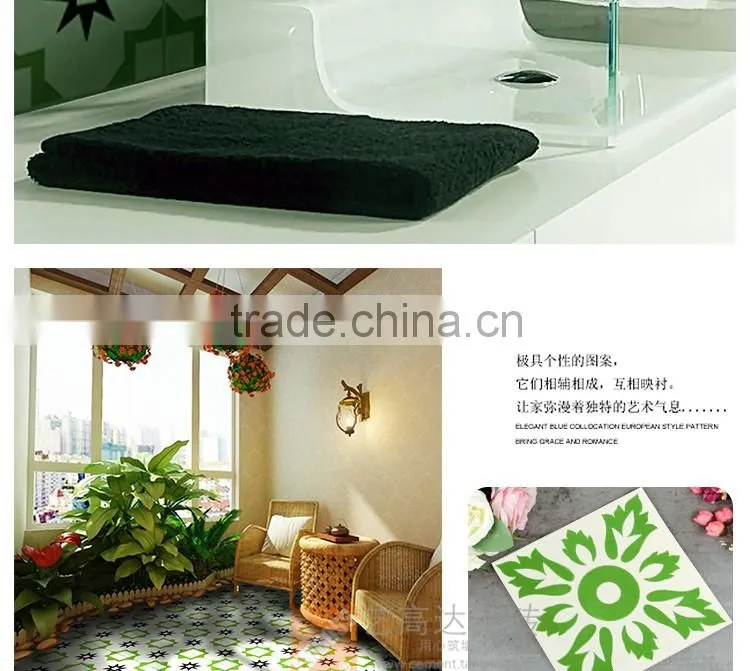 200*200mm green color mexican ceramic decorative floor tile
