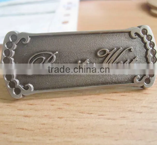 garment metal labels fashion
