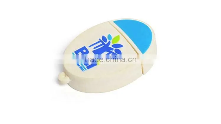 custom cartoon PVC round usb flash drive capacity 1-64gb