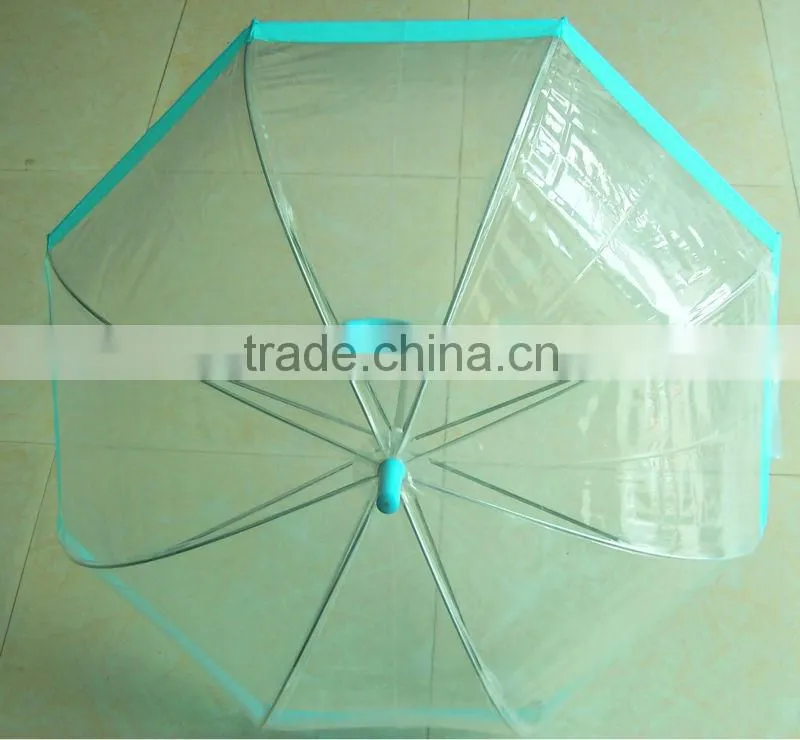 cheapest plastic cane handle zincplated iron pole super light POE umbrella plant