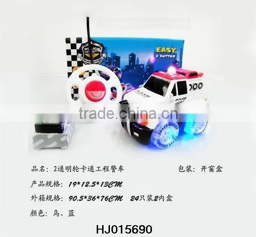 1:24 2CH R/C remote control toy police car with light&music HJ015692