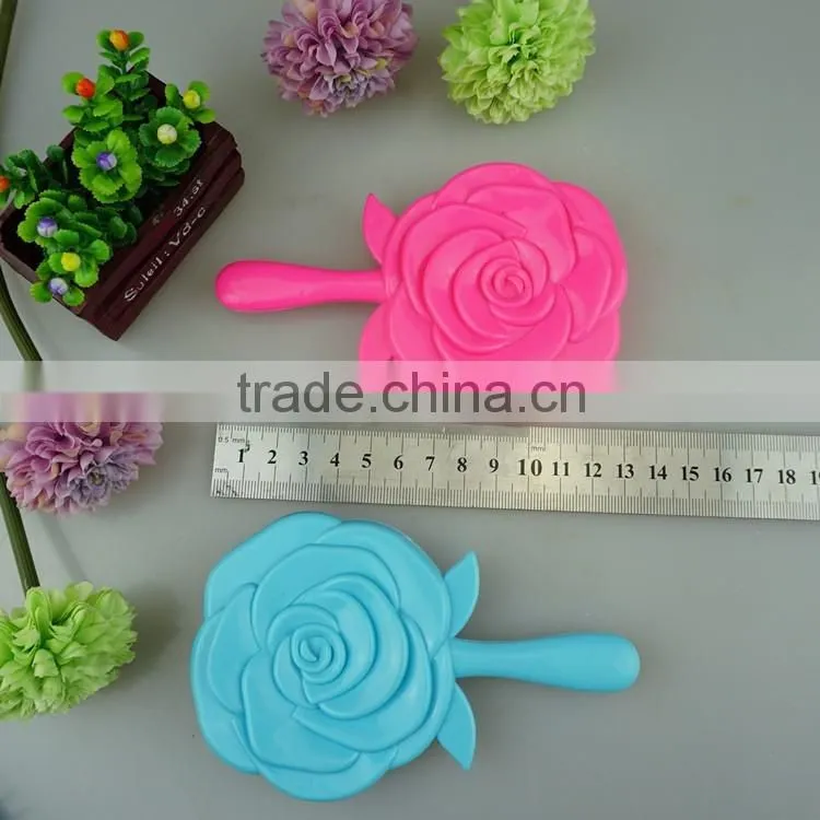 Flower shape hair comb colorful hair brush plastic hair accessories