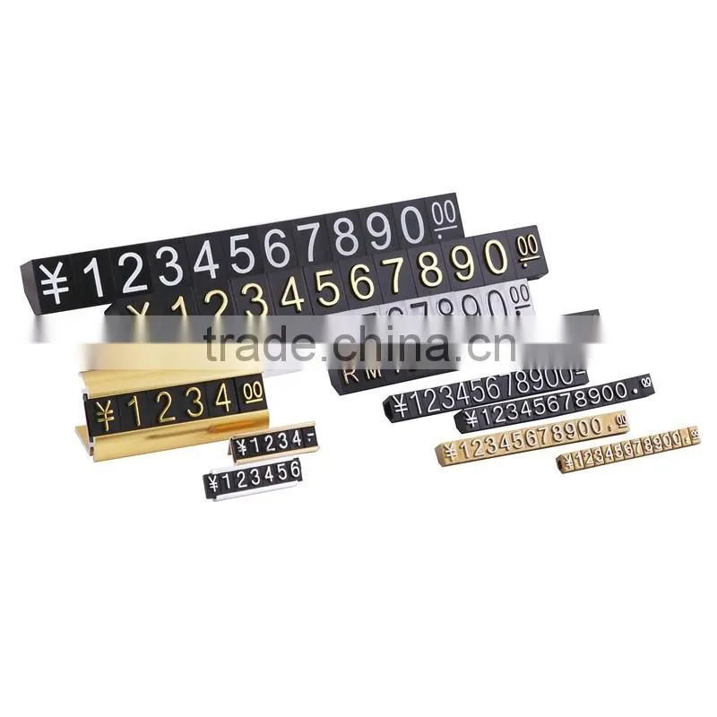 Plastic price tag display for Jewelry shop