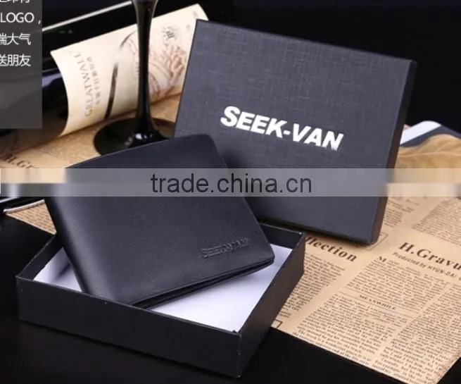 Custom Business Leather Man's Wallet, NEW stylish fashion leather man wallet
