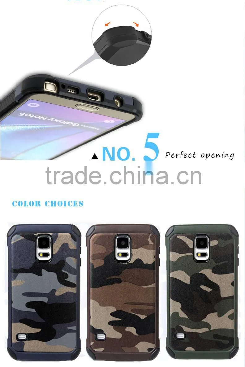 Hybrid mobile phone cases Combo design protective sleeve for Galaxy S6 Camouflage mobile phone shell