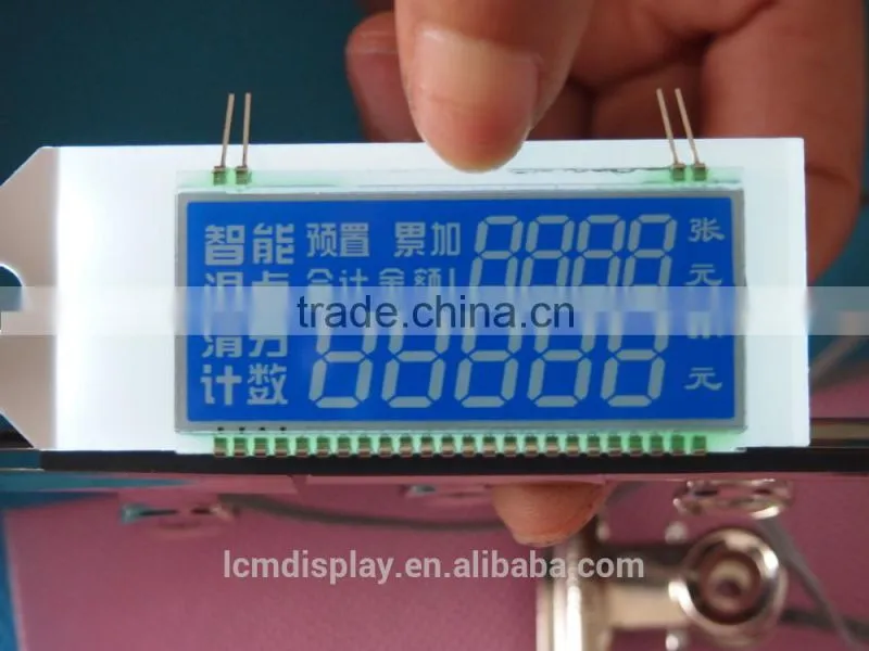 Bolong transmissive HTN lcd display for Cash Counter
