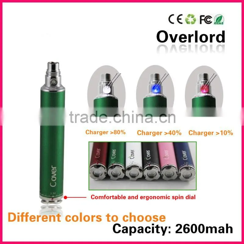 eGo vv3 1300MAH twist 2200mah eGo twist battery/2600mah twist battery