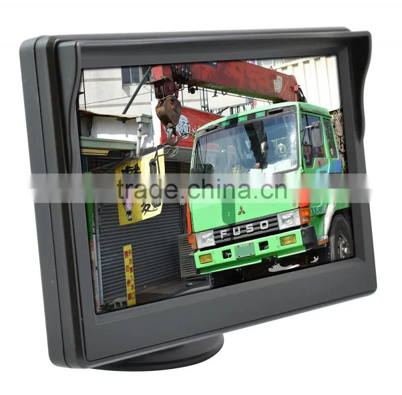 5" Slim LCD display 5" car monitor, 5" rear view monitor, 5" car backup monitor, 5" dashboard monitor