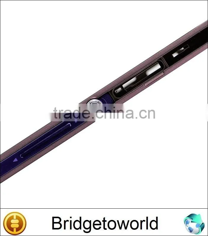 New Original White Black Purple Front Housing Frame Bezel Plate Parts for Sony Xperia Z C6603 L36h