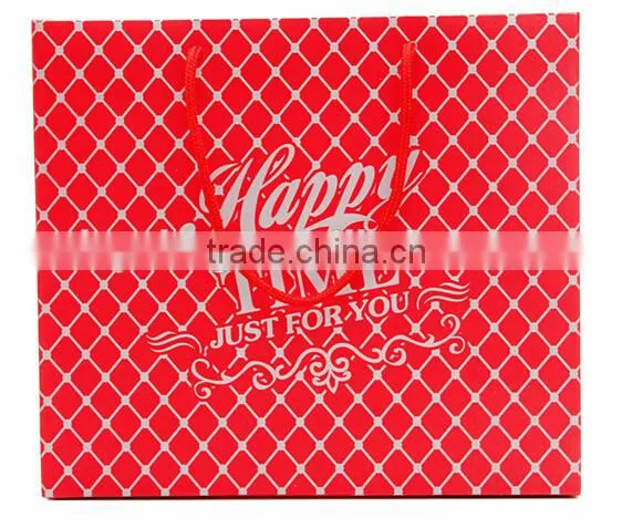 happy time just for you paper bag red color