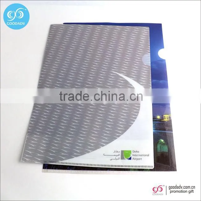 Cheap Printed PP Plastic File Folder With Custom Logo/Presentation Folder