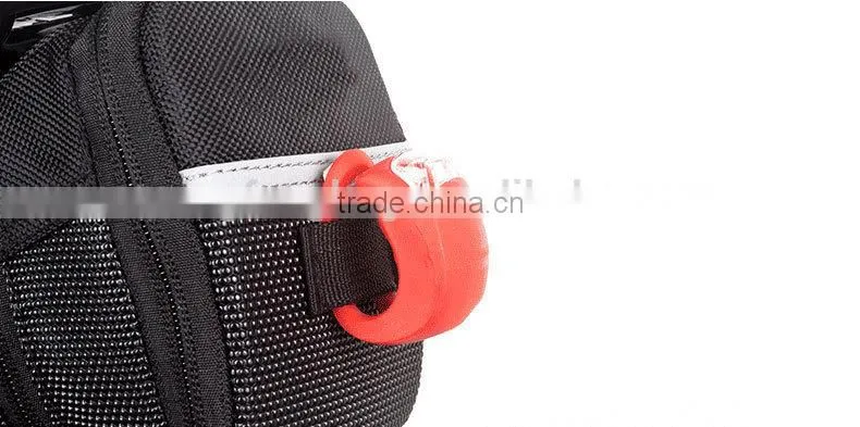 Black Bike Seat Pouch Bicycle Front Tube Bag Back Seat Storage Bag HYW048