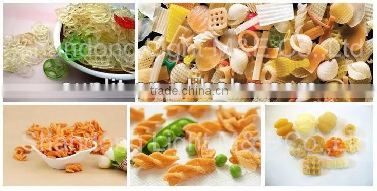 Single screw extruder fried pellet chips snack food equipment
