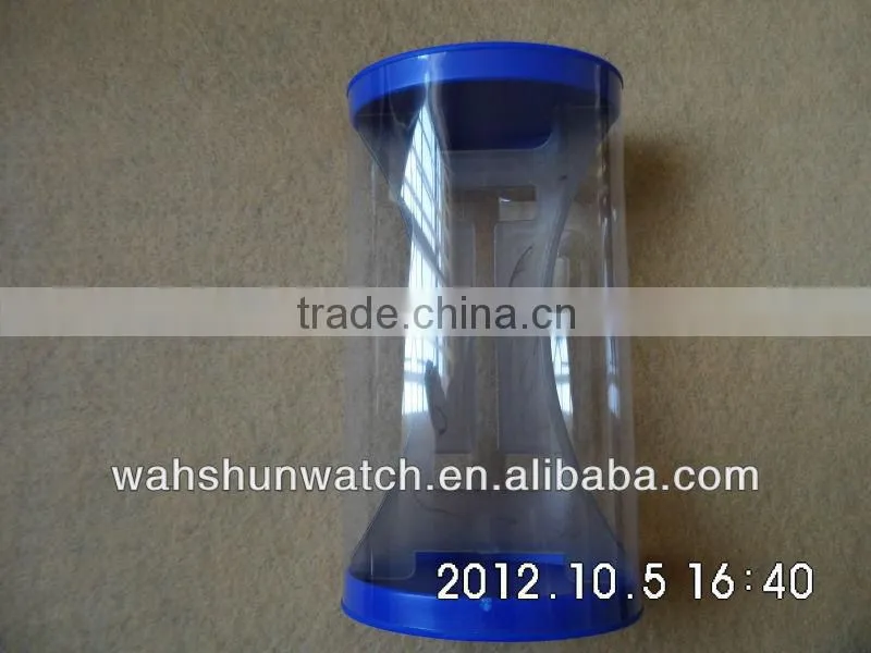2013 factory direct selling single display transparent plastic watch display box