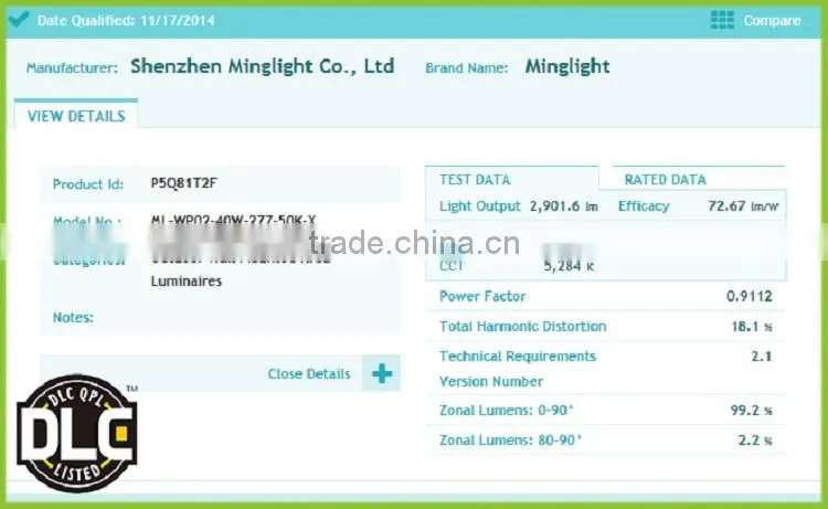 High lumen 40w 60w 80w DLC UL cUL led wall pack light/ 80w led wall pack light
