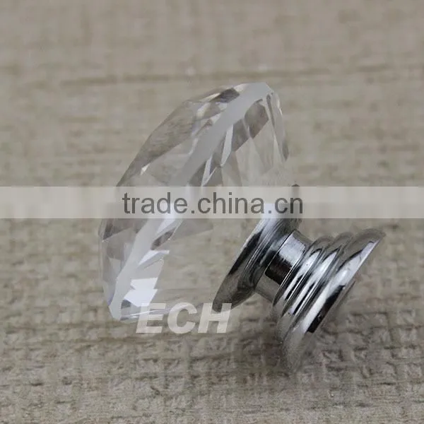 China supplier ECH zinc crystal cabinet knob