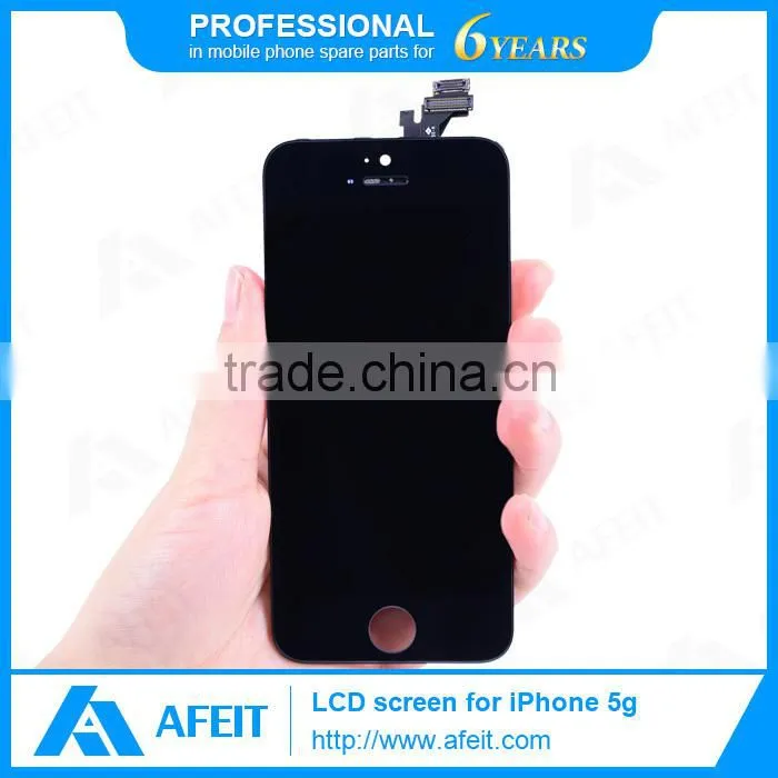 DHL Free Shipping mobile phone high quality lcd/display for iphone 5 lcd touch screen