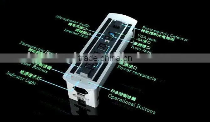 Motorized desktop socket with Photoelectric detector