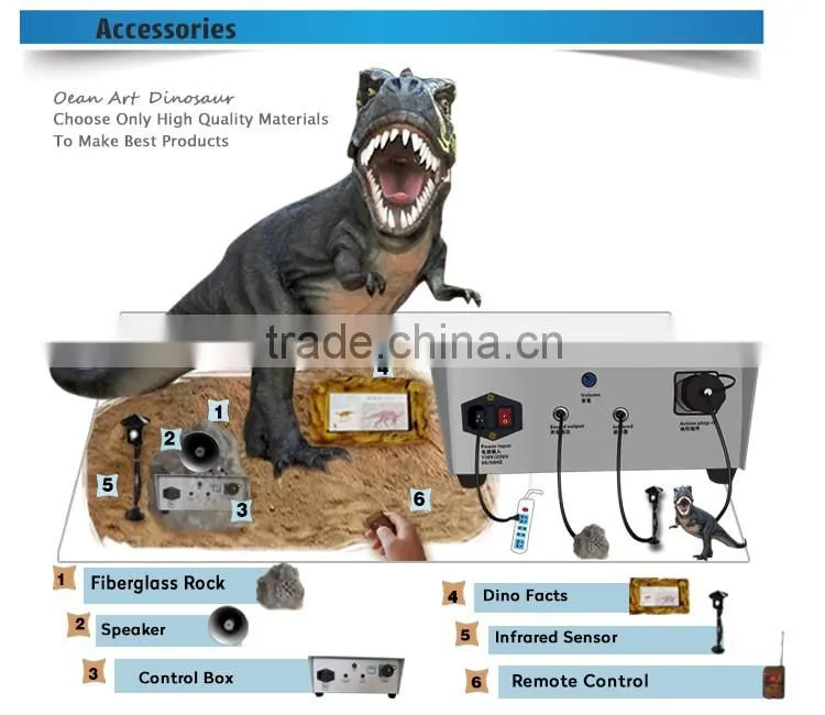 OA 4128 hot sale jurassic park animatronics dinosaur