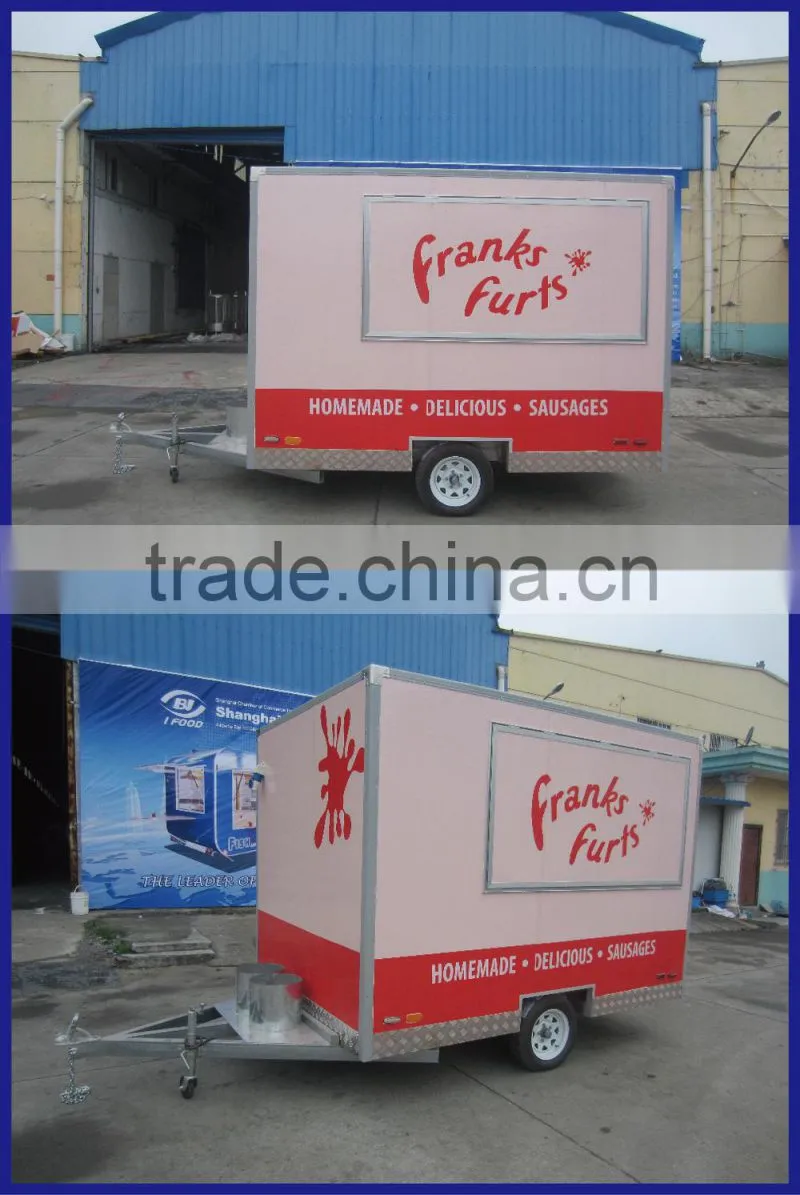 European quality , Chinese Price car food truck mobile food vending mobile food van for sale