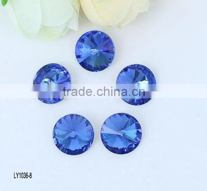wholesale DIY pointed 6-30mm colorful crystal beads