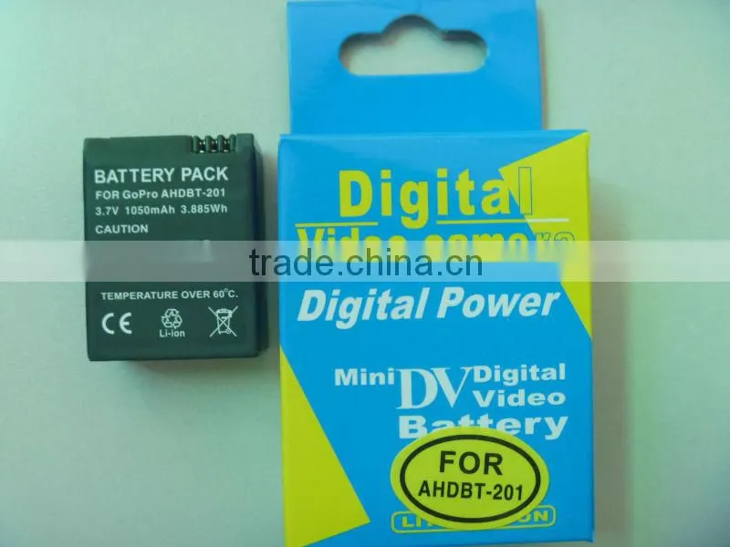 HOT!! Digital Camera Battery AHDBT-201 AHDBT-301 for Gopro HERO 3 3+