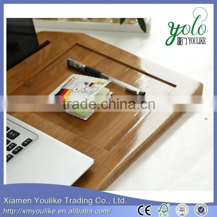 Natural bedroom laptop desk bamboo laptop desk