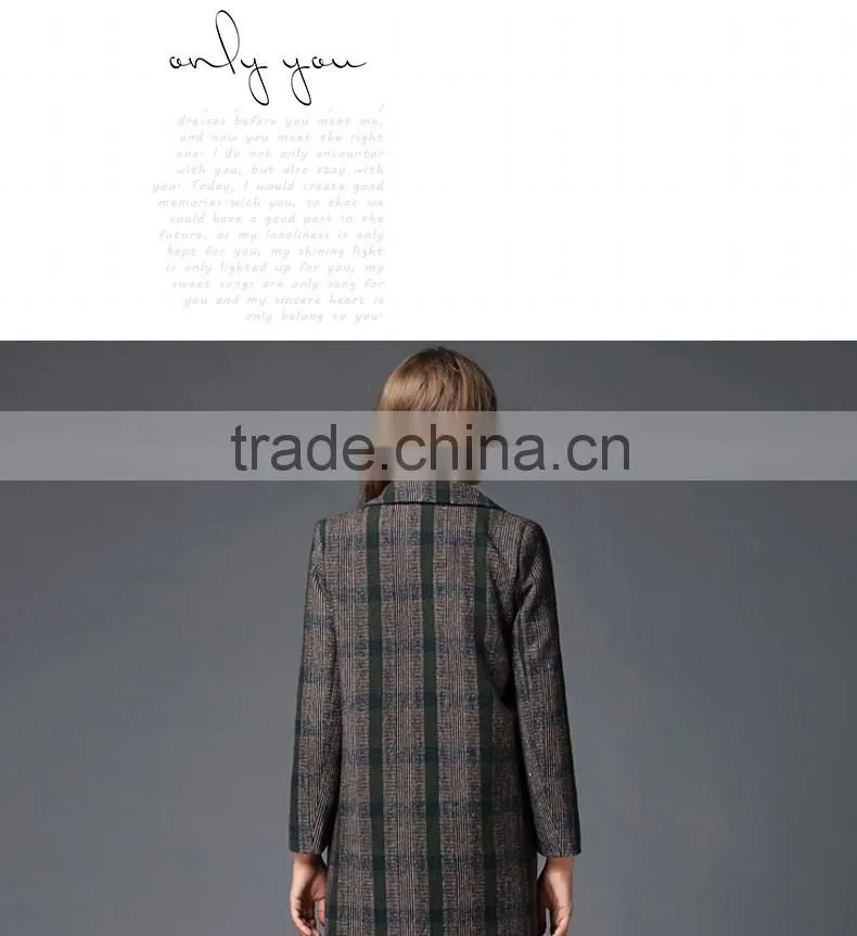 camel color factory supply hign woolen lady coat