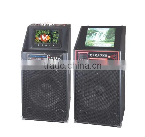 2016 high power active stage woofer speaker wireless mic